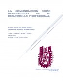 Ensayo La comunicación como herramienta de mi desarrollo profesional