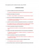 Oferta y Demanda Cuestionario