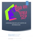 Confiabilidad de las fuentes de informacion