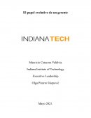 Papel de un gerente en los últimos 30 años