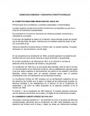 DERECHOS HUMANOS Y SUS GARANTIAS CONSTITUCIONALES