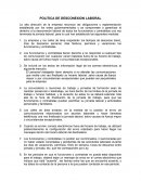 POLITICA DE DESCONEXION LABORAL