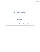Administracion de operaciones “LAS DELICIAS S.A”
