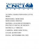 ANALISIS ECONOMICO, POLITICO Y SOCIAL DE MEXICO