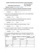 EXAMEN II DE MÉTODOS CUANTITATIVOS PARA LA TOMA DE DECISIONES I