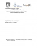Educación y Pedagogía
