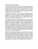 El emprendimiento en Colombia