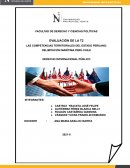 LAS COMPETENCIAS TERRITORIALES DEL ESTADO PERUANO: DELIMITACIÓN MARÍTIMA PERÚ-CHILE