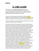 CONDE LUCANOR ENSAYO