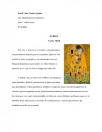 El BESO- Gustav Klimt. Página 1
