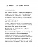 Las drogas y su uso recreativo