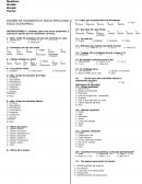 EXAMEN DE DIAGNÓSTICO SOCIO EMOCIONAL Y SOCIO ECONOMICO