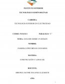 ANÁLISIS SOBRE UN DEBATE