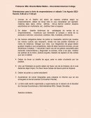 Orientaciones para la feria de emprendedores