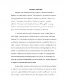 Principio de Objetividad