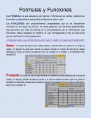 Formulas y Funciones