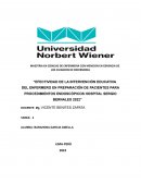 Efectividad de la intervención educativa del enfermero en preparación de pacientes para procedimientos endoscópicos