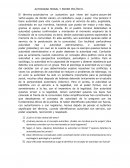 AUTORIDAD MORAL Y PODER POLÍTICO