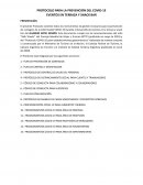 PROTOCOLO PARA LA PREVENCIÓN DEL COVID-19. EVENTOS EN TERRAZA Y SNACK BAR