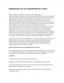 Importancia de la contabilidad de costos