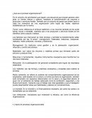 ¿Qué es el proceso organizacional?