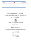 Practica “Eslabones, pares cinemáticos, articulación de cuatro barras”