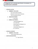 Indagación de la energía solar frente a la escasez y la contaminación ambiental