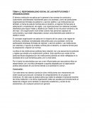 RESPONSABILIDAD SOCIAL DE LAS INSTITUCIONES Y ORGANIZACIONES