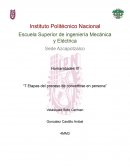 Etapas del proceso de convertirse en persona