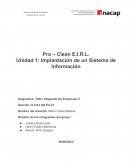Instrumentos de intermediación financiera Unidad II empresa PRO-CLEAN