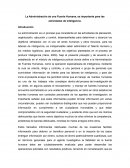 La Administración de una Fuente Humana, es importante para las actividades de inteligencia