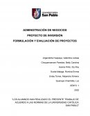 Proyecto de Inversión para la apertura de una tienda física de la empresa Choco-Late