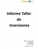 Informe Taller de Inversiones