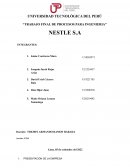 AVANCE DE TRABAJO FINAL DE PROCESOS PARA INGENIERIA NESTLE S.A