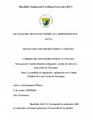 Las medidas de adaptación y mitigación en el Cambio Climático de Costa Caribe de Nicaragua