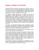 Drogas: un riesgo en la sociedad