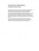 Innovacion en el modelo educativo