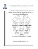 Estrategias didácticas para erradicar la deserción escolar en adolescentes