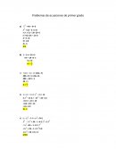 Problemas de ecuaciones de primer grado