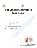 Actividad integradora 2 como ser social