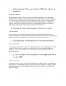 ¿Cómo se aplica el Pensamiento Crítico (PC) en la solución de problemas?