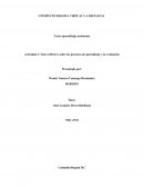 Actividad 2: Texto reflexivo sobre los procesos de aprendizaje y la evaluación