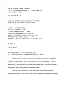 DICTÁMEN E INFORMES DE ESTADOS FINANCIEROS. Página 1