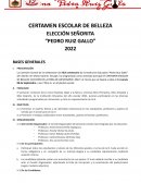 CERTAMEN ESCOLAR DE BELLEZA
