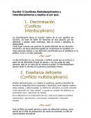 Conflictos Multidisciplinarios - Interdisciplinarios