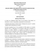 ANÁLISIS, DISEÑO E IMPLEMENTACIÓN DE UNA RED DE SERVICIOS PARA LA BIBLIOTECA PUBLICA PILOTO