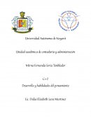 Desarrollo y habilidades del pensamiento