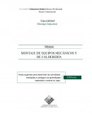 MONTAJE DE EQUIPOS MECÁNICOS Y DE CALDERERÍA