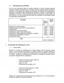 Presupuesto por actividades