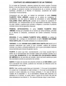 CONTRATO DE ARRENDAMIENTO DE UN TERRENO